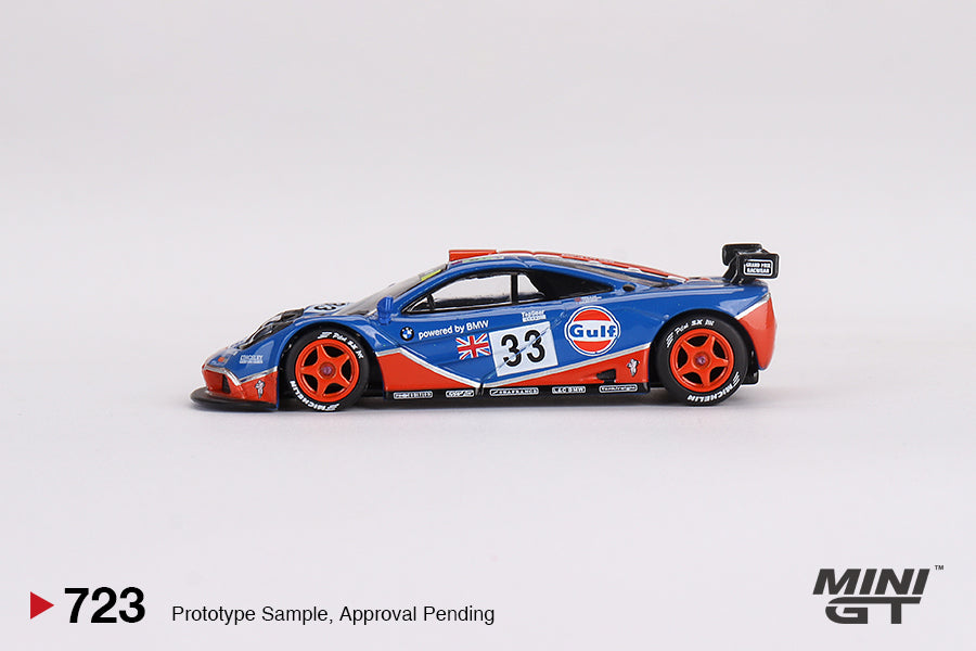 2024 MINI GT #723 McLaren F1 GTR #33 GULF 1996 Le Mans 24Hr – J