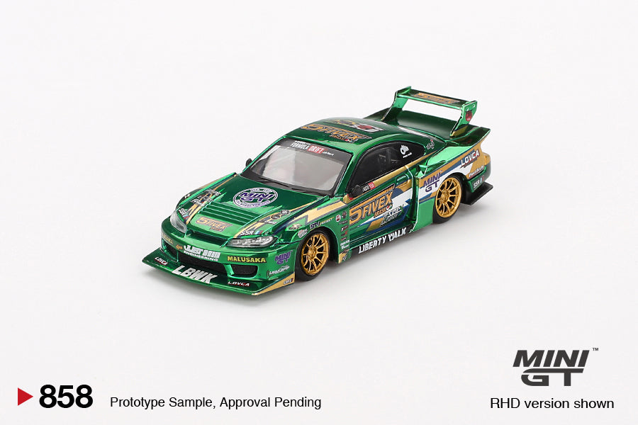 2025 MINI GT #858 Nissan LB-Super Silhouette S15 SILVIA LBWK