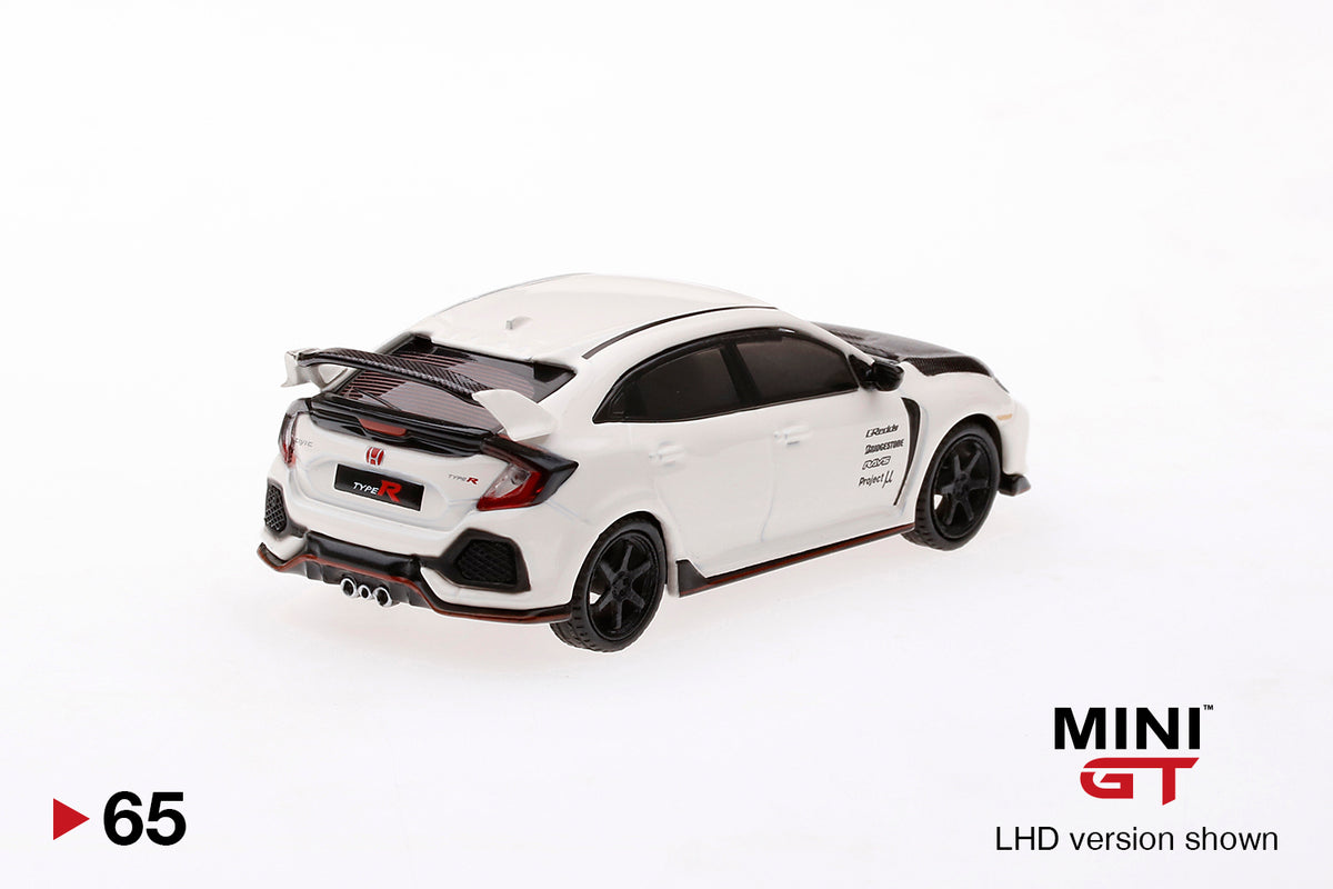 MINI GT #65 Honda Civic Type R FK8 Championship white w/ Carbon