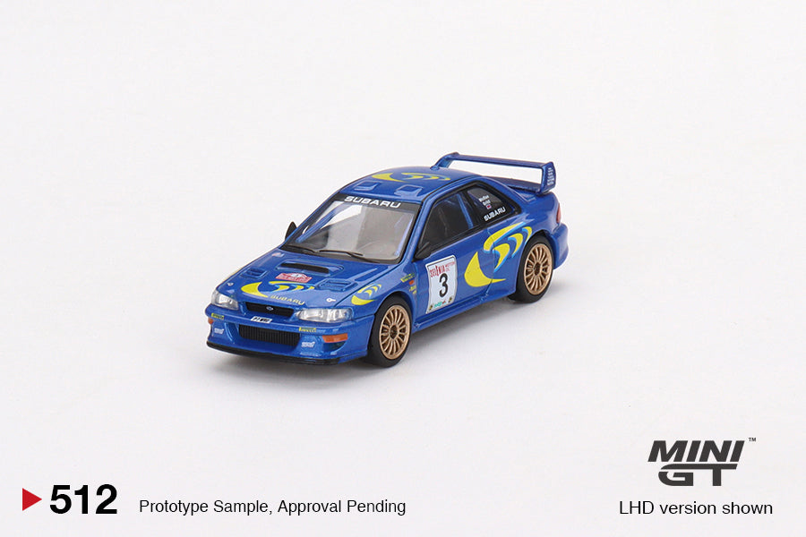 うのにもお得な #512 GT MINI SUBARU Winner Sanremo Rally 1997 WRC97 Impreza ミニカー