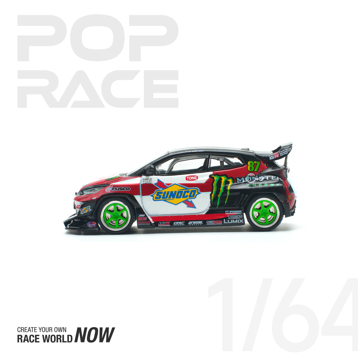 POPRACE 1:64 PANDEM GR YARIS DAIGO SAITO MONSTER – J Toys Hobby