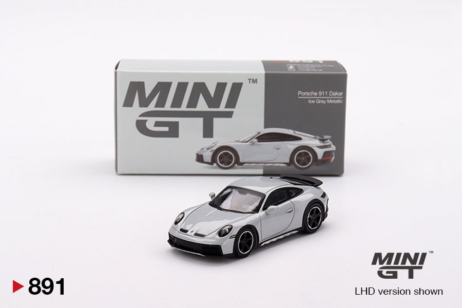 2025 MINI GT #891 Porsche 911 Dakar Ice Gray Metallic – J Toys Hobby
