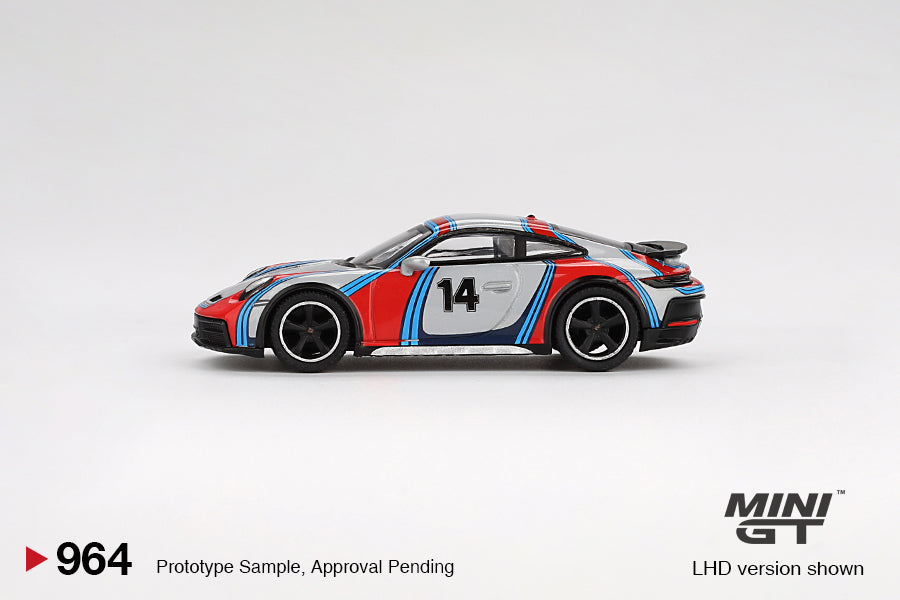 2025 MINI GT #964 Porsche 911 Dakar Ice Grey Metallic 