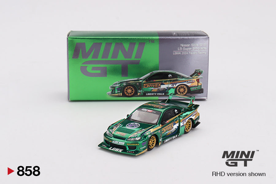 2025 MINI GT #858 Nissan LB-Super Silhouette S15 SILVIA LBWK