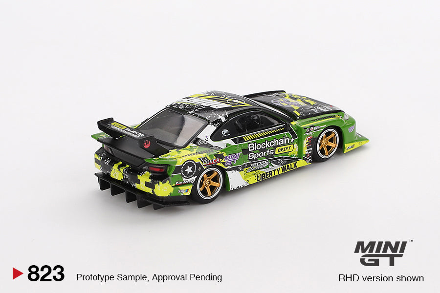 2025 MINI GT #823 Nissan LB-Super Silhouette S15 SILVIA #555 V2