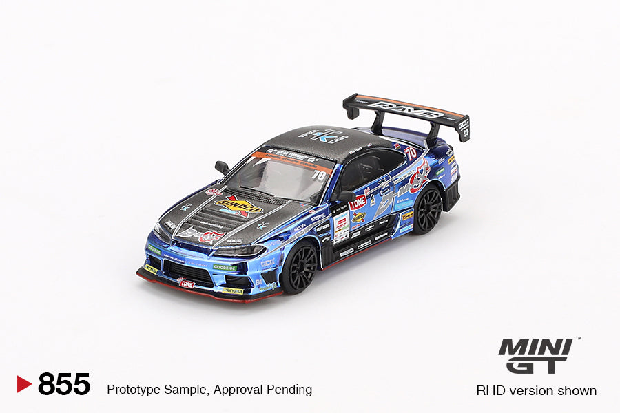 MINI GT #855 Nissan Silvia S15 D-MAX #70 D-MAX Racing 2023 D1 MINI GT #855 Nissan Silvia S15 D-MAX #70 D-MAX Racing 2023 D1