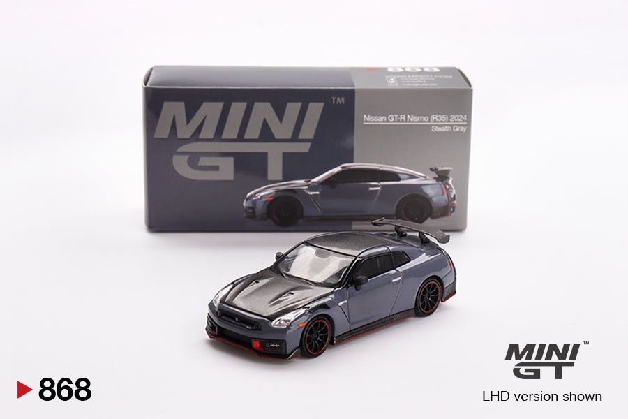 2025 MINI GT #868 Nissan GT-R Nismo 2024 NISMO Stealth Gray