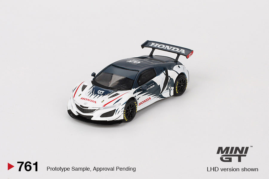 MINI GT #761 Honda NSX GT3 EVO AlphaTauri Yuki Tsunoda 2023 Red
