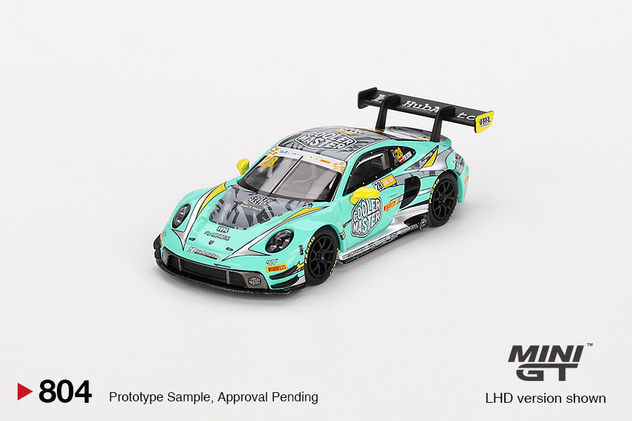 MINI GT #804 Porsche 911 GT3 R #28 HubAuto Racing 2023 FIA GT