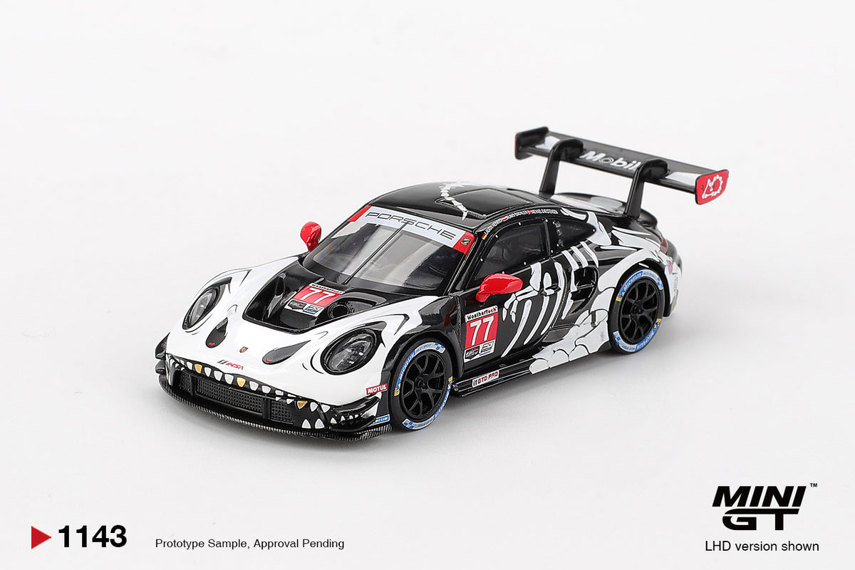 ミニカー 1/43 Porsche 911 GT3 / PMA MINI GT #1143 Porsche 911 GT3 R #77 AO Racing 2025 IMSA Petit Le
