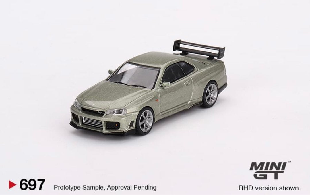 2024 MINI GT #697 Nissan Skyline GT-R (R34) Tommykaira R-z