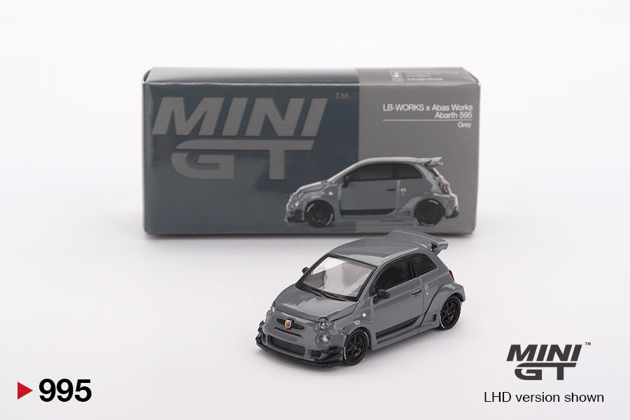 2025 MINI GT #995 Abarth 595 LB-WORKS x Abas Works Grey – J