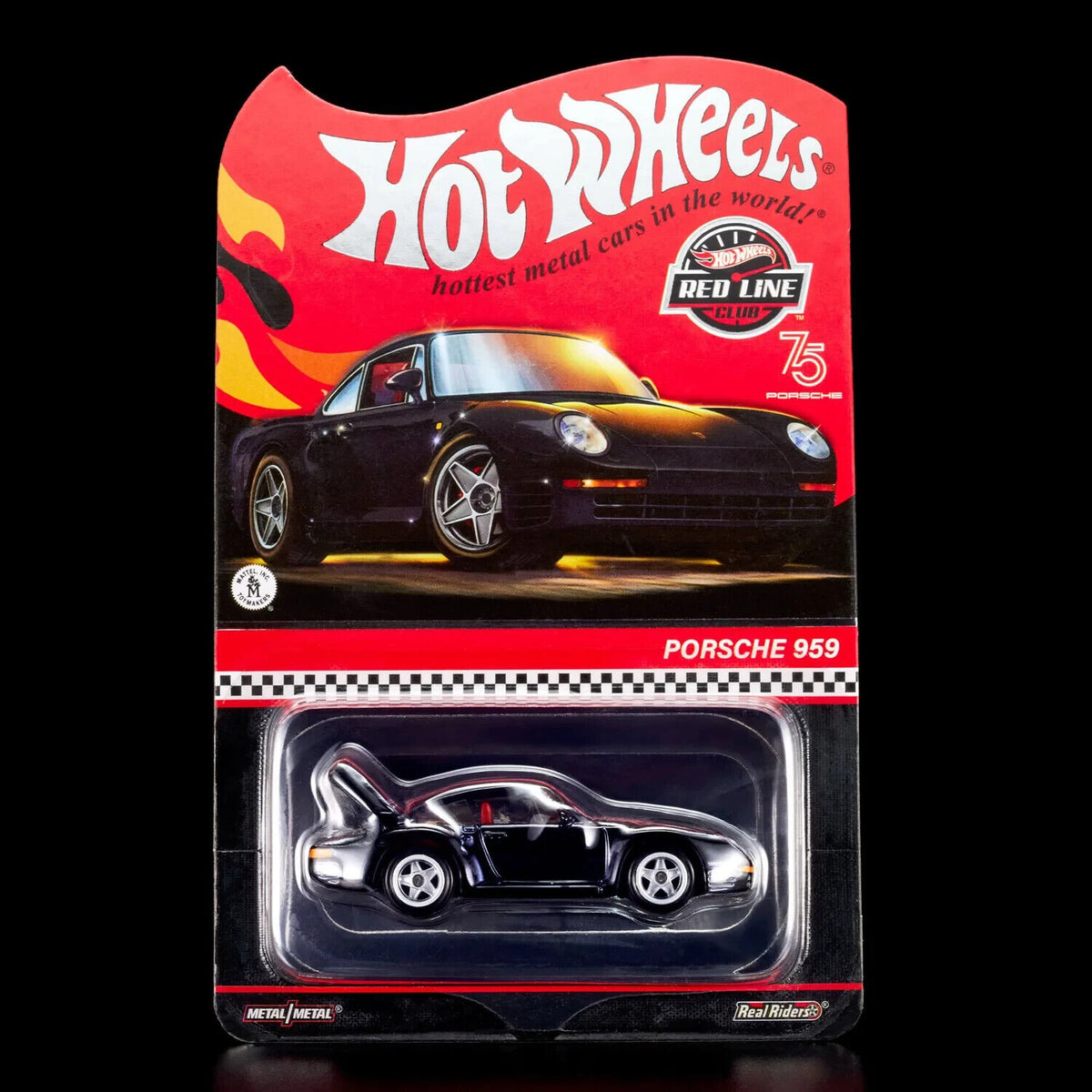HOT WHEELS RLC Exclusive 1986 Porsche 959 True Black – J Toys Hobby