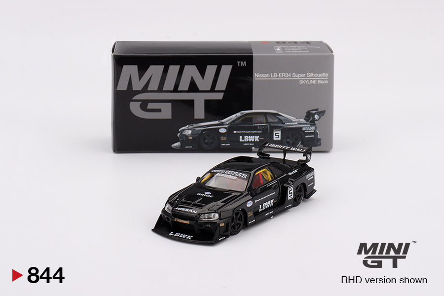 ミニカー Minigt LBWK Nissan GT-R Black 1/64 #75 Amazon.com: 1:64 Scale Diecast Model Car Compatible with LB