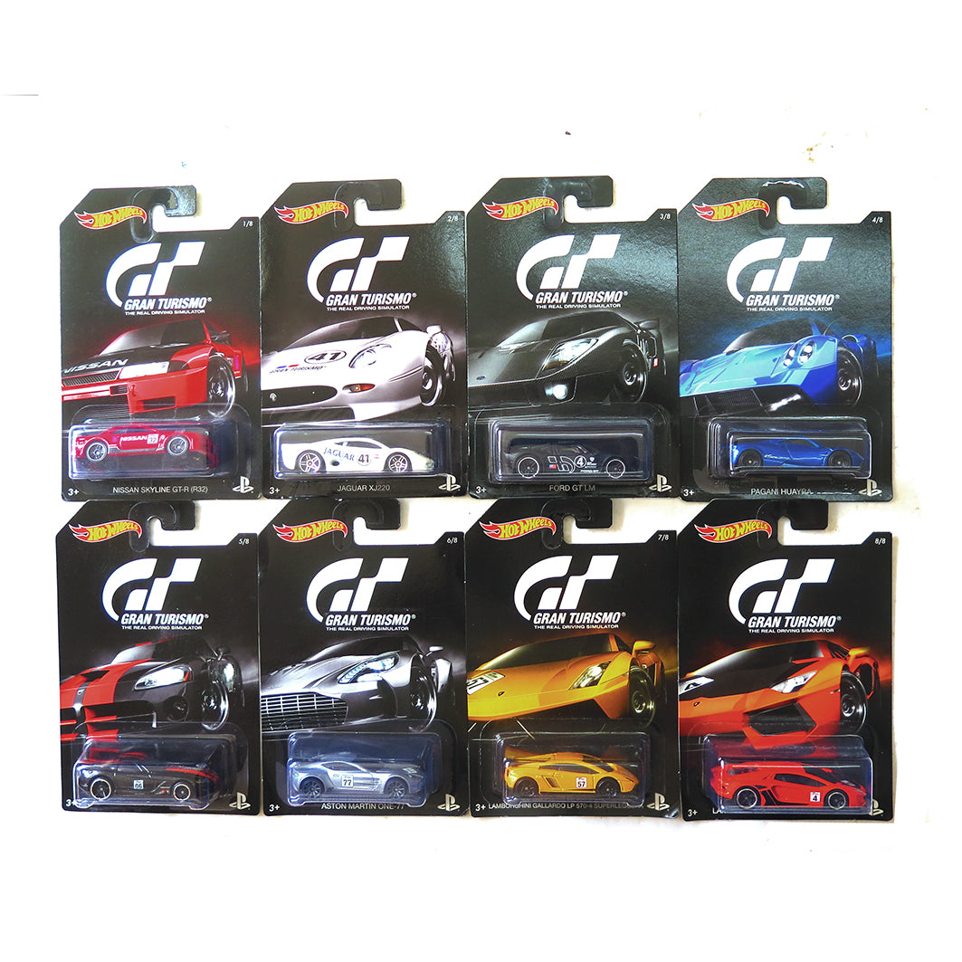 2015 HOT WHEELS GRAN TURISMO COMPLETE SET OF 8 – J Toys Hobby