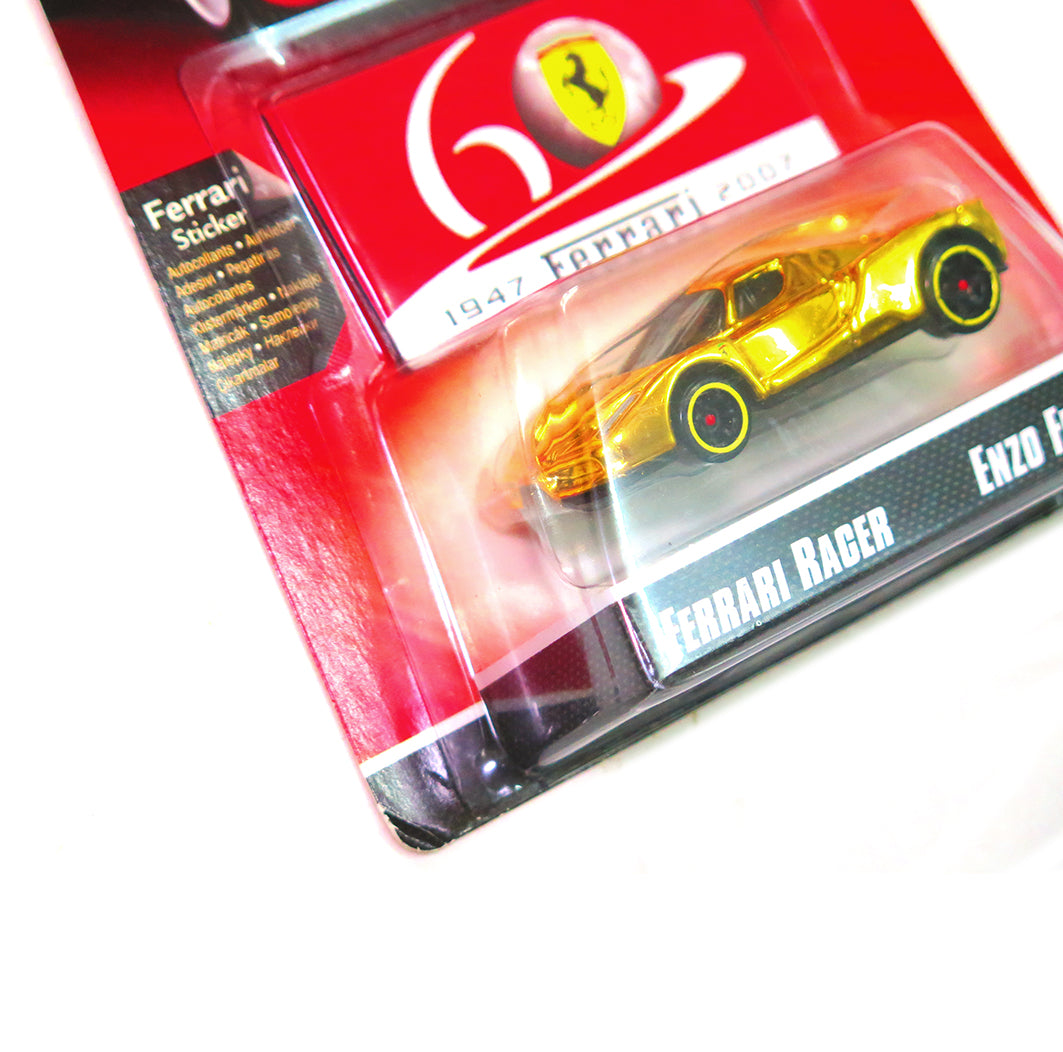 2007 HOT WHEELS FERRARI RACER ENZO CHROME GOLD – J Toys Hobby