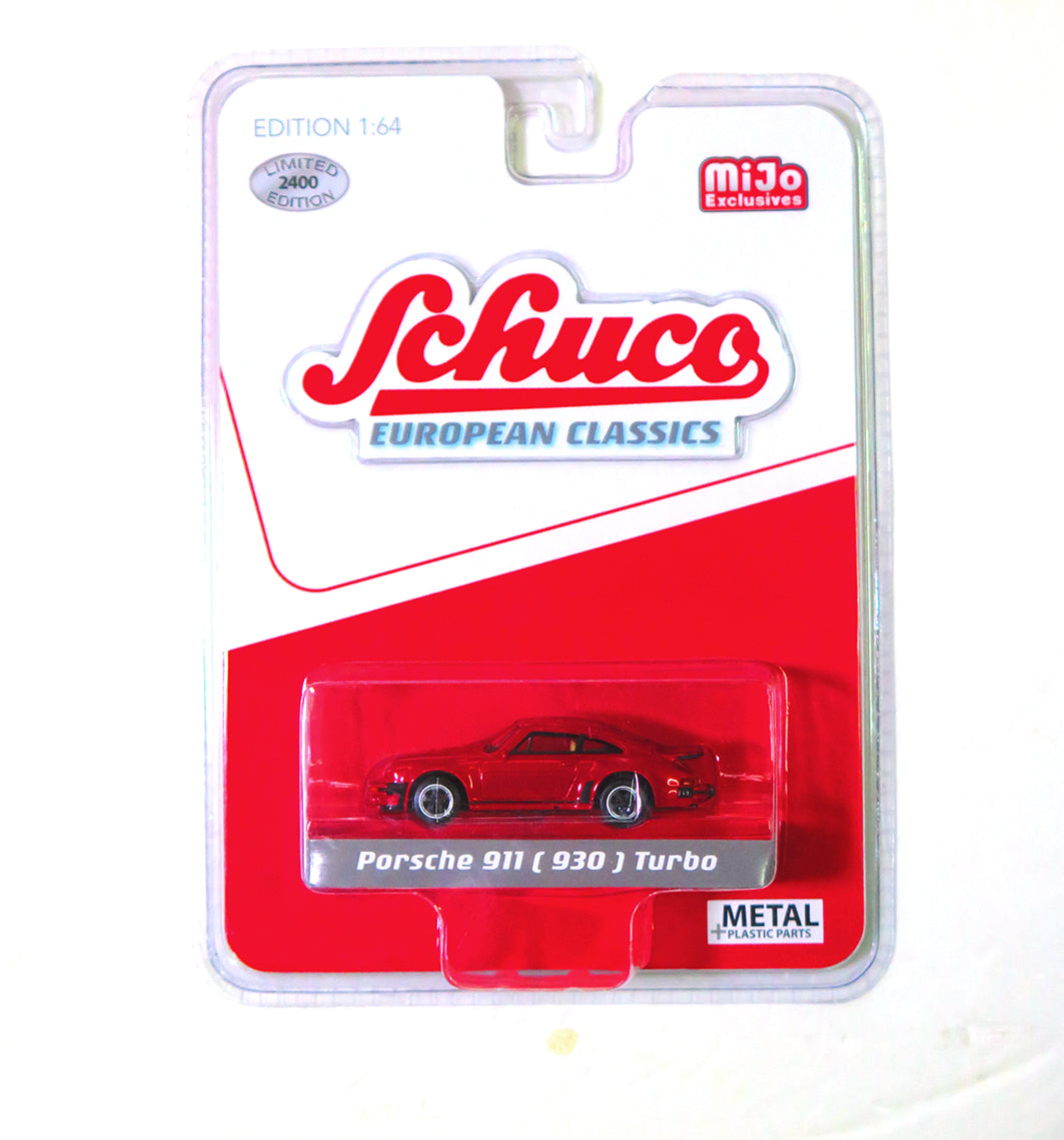 Schuco 1/64 European Classics Porsche 911 930 Turbo Red Mijo