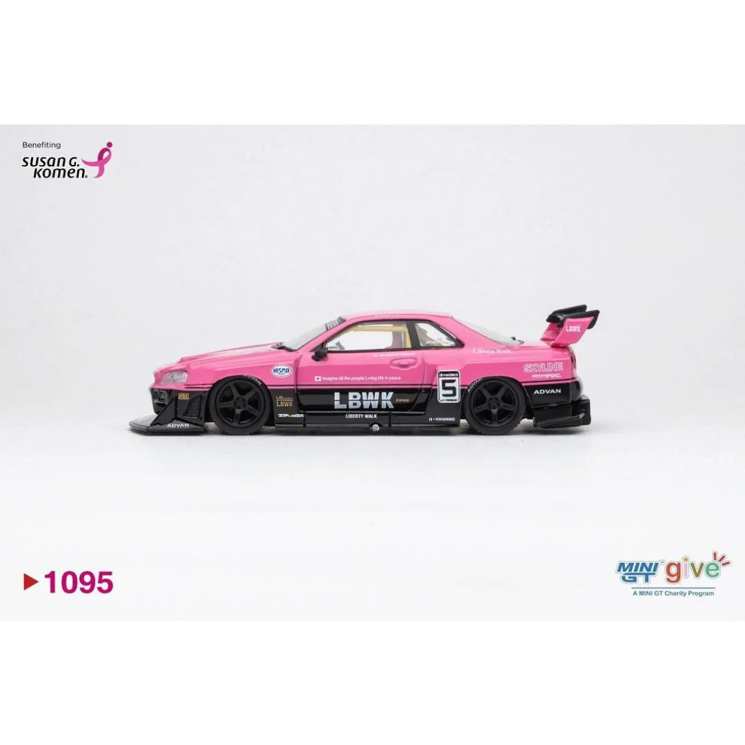2025 MINI GT #1095 MINI GT GIVE NISSAN LB-ER34 SUPER SILHOUETTE