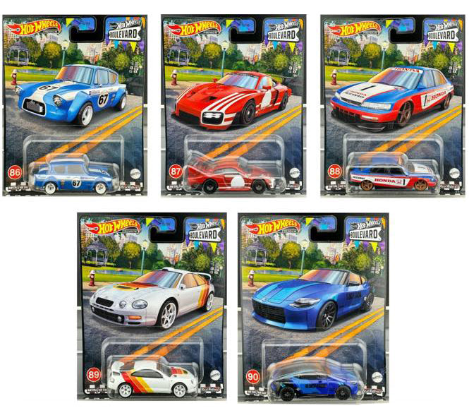 Hot Wheels 2023 PREMIUM Boulevard Mix T Set of 5 Cars – J Toys Hobby