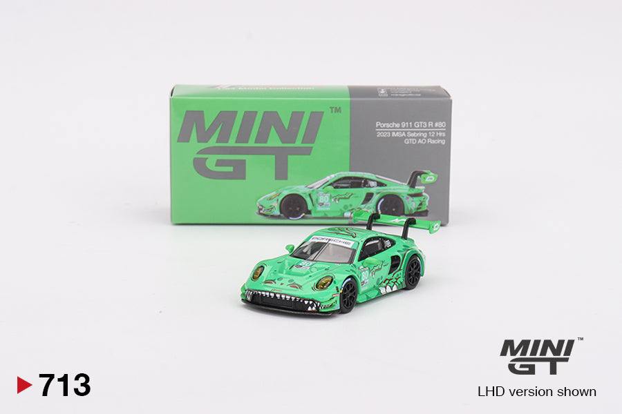 2024 MINI GT #713 Porsche 911 GT3 R #80 GTD AO Racing 2023 IMSA