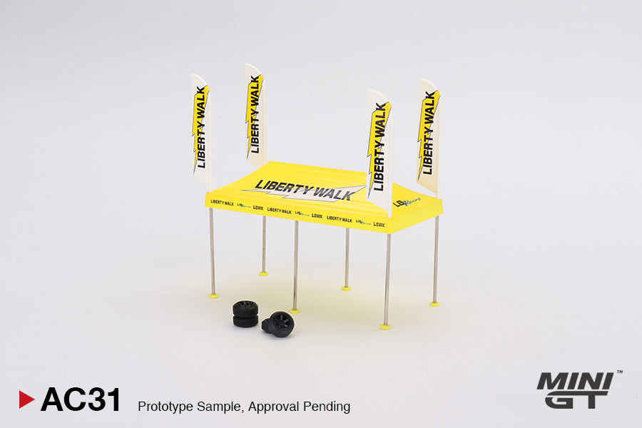 paddock tent MINI GT AC31 Paddock Service Tent Set