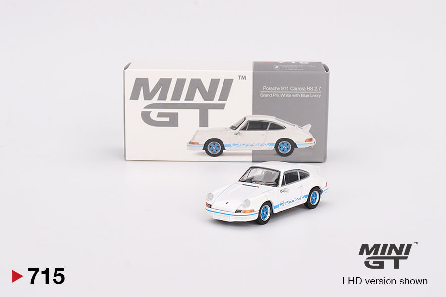 2024 MINI GT #715 Porsche 911 Carrera RS 2.7 Grand Prix White with