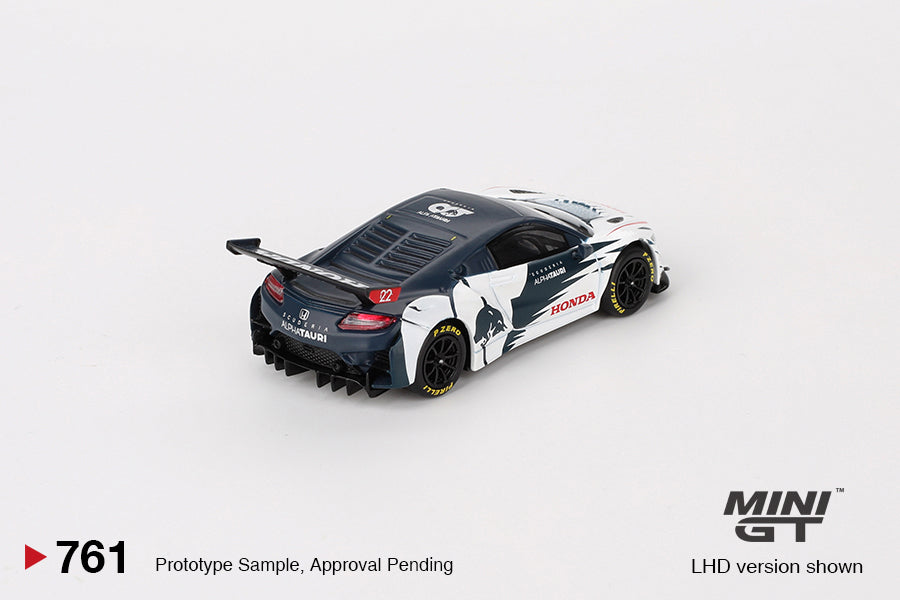 MINI GT #761 Honda NSX GT3 EVO AlphaTauri Yuki Tsunoda 2023 Red