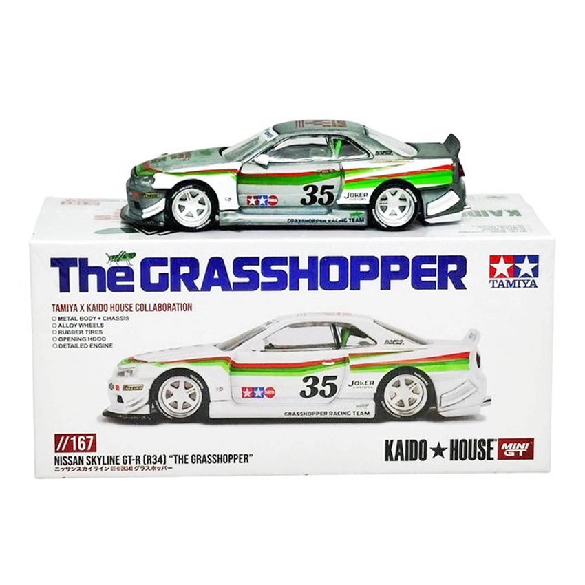 MINI GT x KAIDO HOUSE #167 Nissan Skyline GT-R R34 TAMIYA 