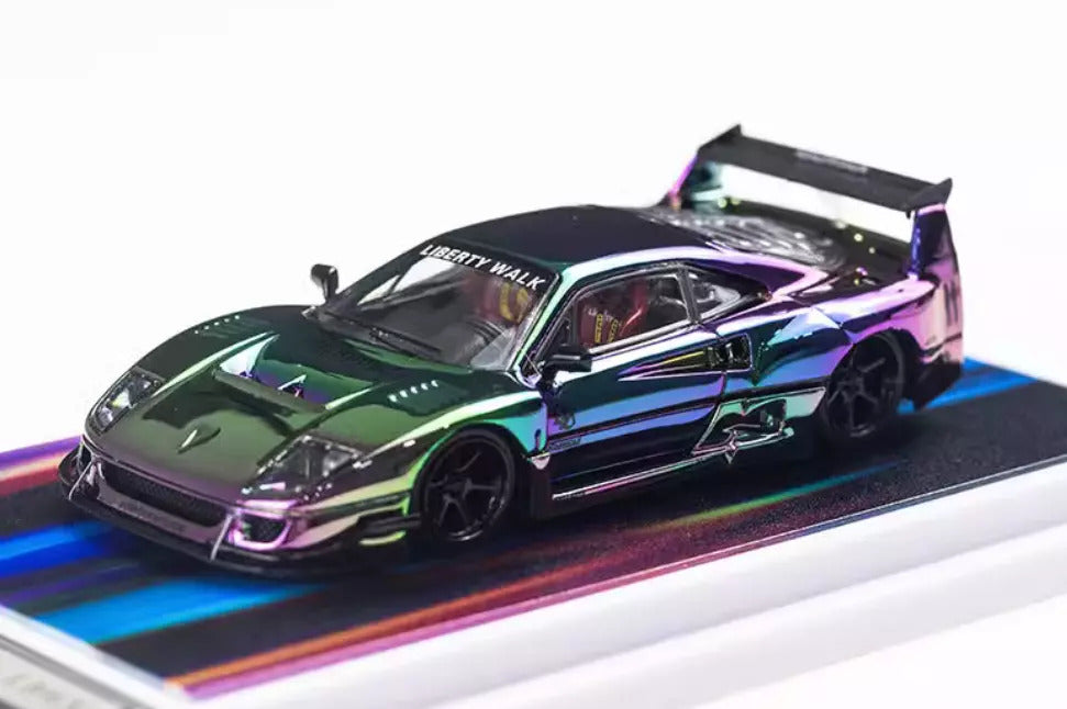TOP ART 1:64 LBWK F40 Racing Sports Chameleon Chrome – J Toys Hobby