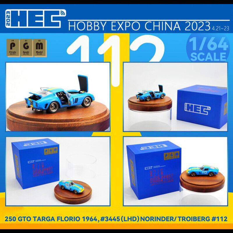 PGM Model 1/64 Ferrari 250 GTO TARGA FLORIO 1964 HEC 2023