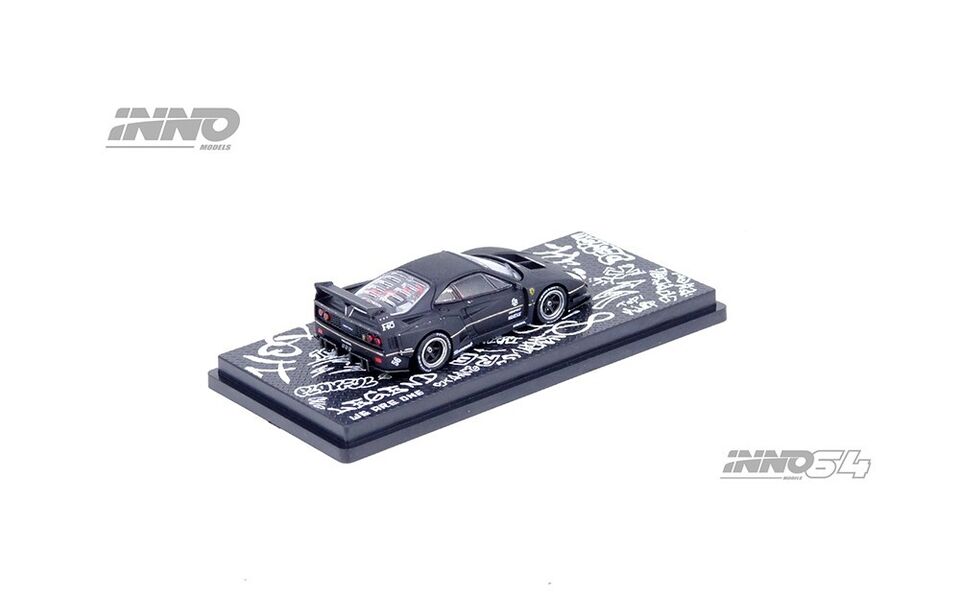 INNO64 LBWK Ferrari F40 Matte Black HONG KONG TOYCAR SALON