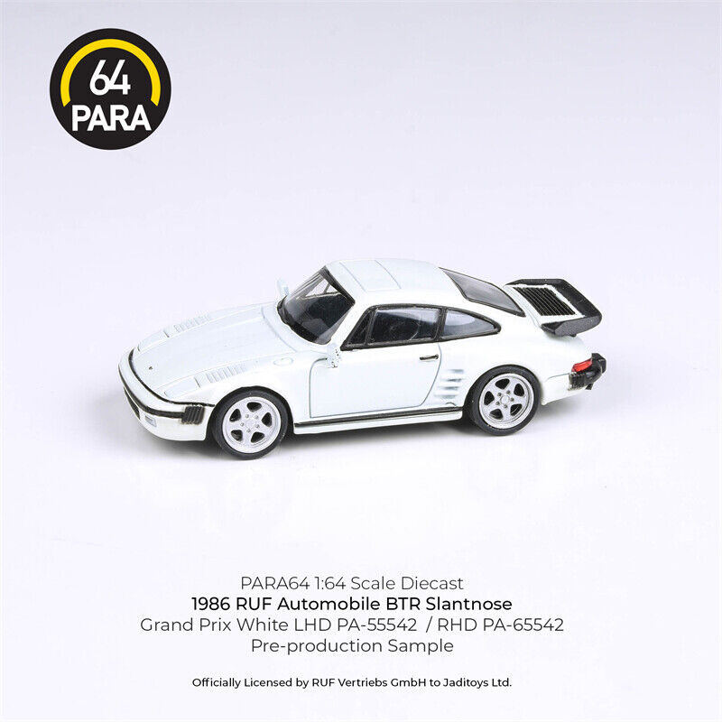 PARA64 1/64 1986 RUF BTR Slantnose 930 Grand Prix White RHD – J