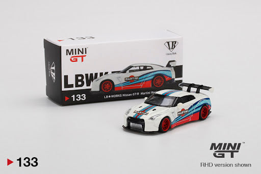 MINI GT #133 LB☆WORKS Nissan GT-R R35 Type 1,Rear Wing Martini