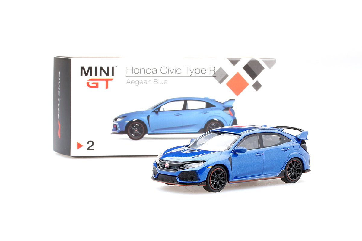 MINI GT ホンダ シビック タイプ R (FK8) Aegean Blue Mini GT 2017 Honda Civic Type R (FK8) Modulo (LHD)(Aegean Blue
