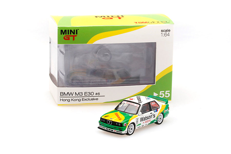 Mini GT 55 BMW M3 E30 #6 1991 Guia Race of Macau Winner Watson – J