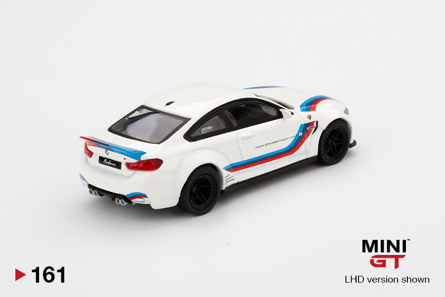 MINI GT #161 LB☆WORKS BMW M4 White W/ M Stripe – J Toys Hobby