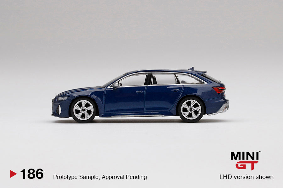 MINI GT #186 Audi RS 6 Avant Navarra Blue Metallic LHD – J Toys Hobby