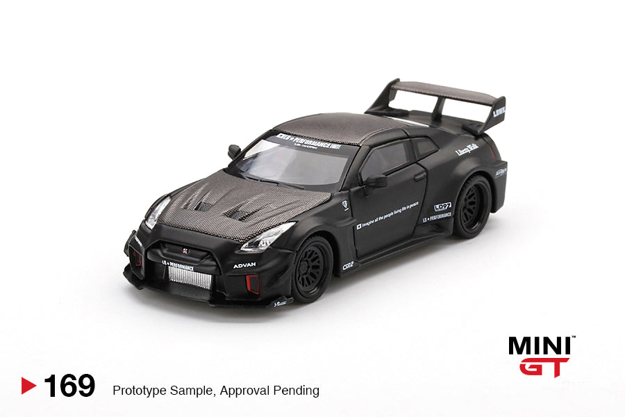 MINI GT #169 LB-Silhouette WORKS GT NISSAN 35GT-RR Ver.1 Matte Black – J  Toys Hobby