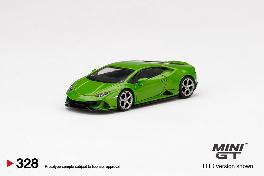 MINI GT #328 Lamborghini Huracán EVO Verde Mantis RHD – J Toys Hobby