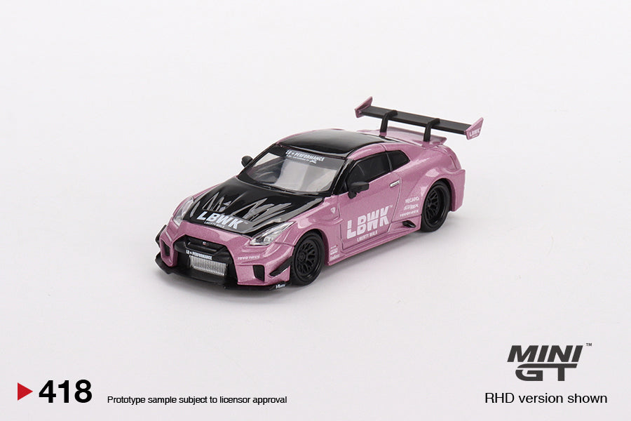 MINI GT #418 LB-Silhouette WORKS GT NISSAN 35GT-RR Ver.2 Passion Pink