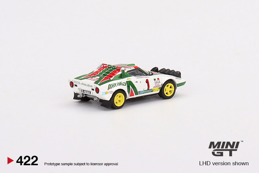 MINI GT #422 Lancia Stratos HF 1977 Rally MonteCarlo Winner