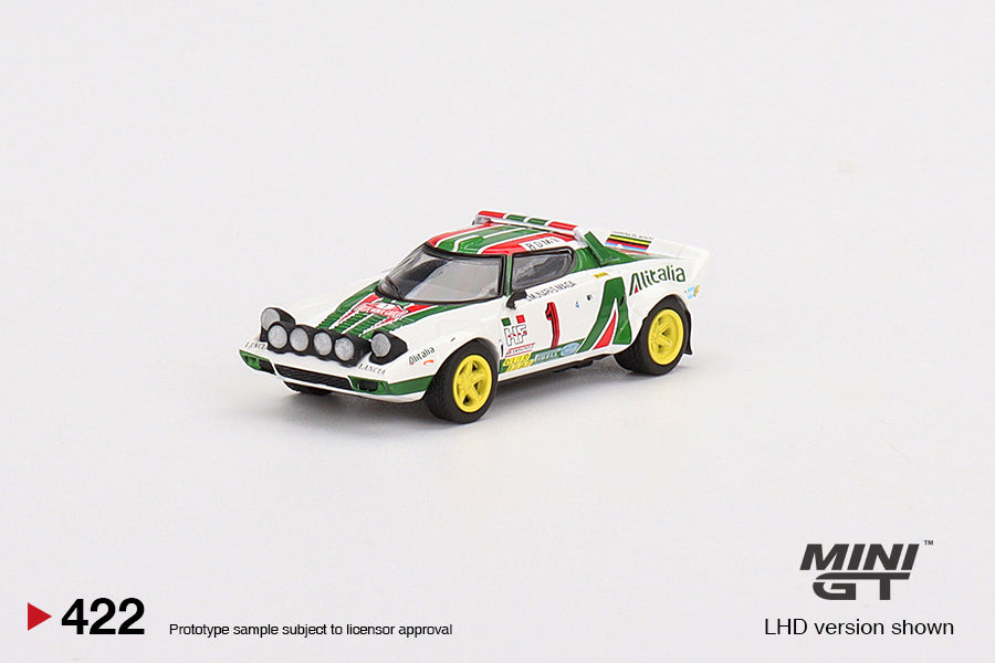 MINI GT #422 Lancia Stratos HF 1977 Rally MonteCarlo Winner #1 – J