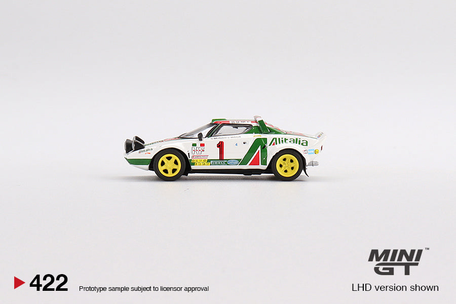 MINI GT #422 Lancia Stratos HF 1977 Rally MonteCarlo Winner #1 – J