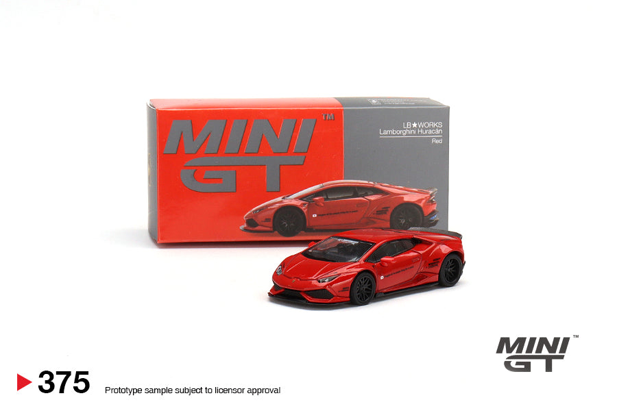 MINI GT #375 LB☆WORKS Lamborghini Huracan ver. 2 Red LHD – J Toys