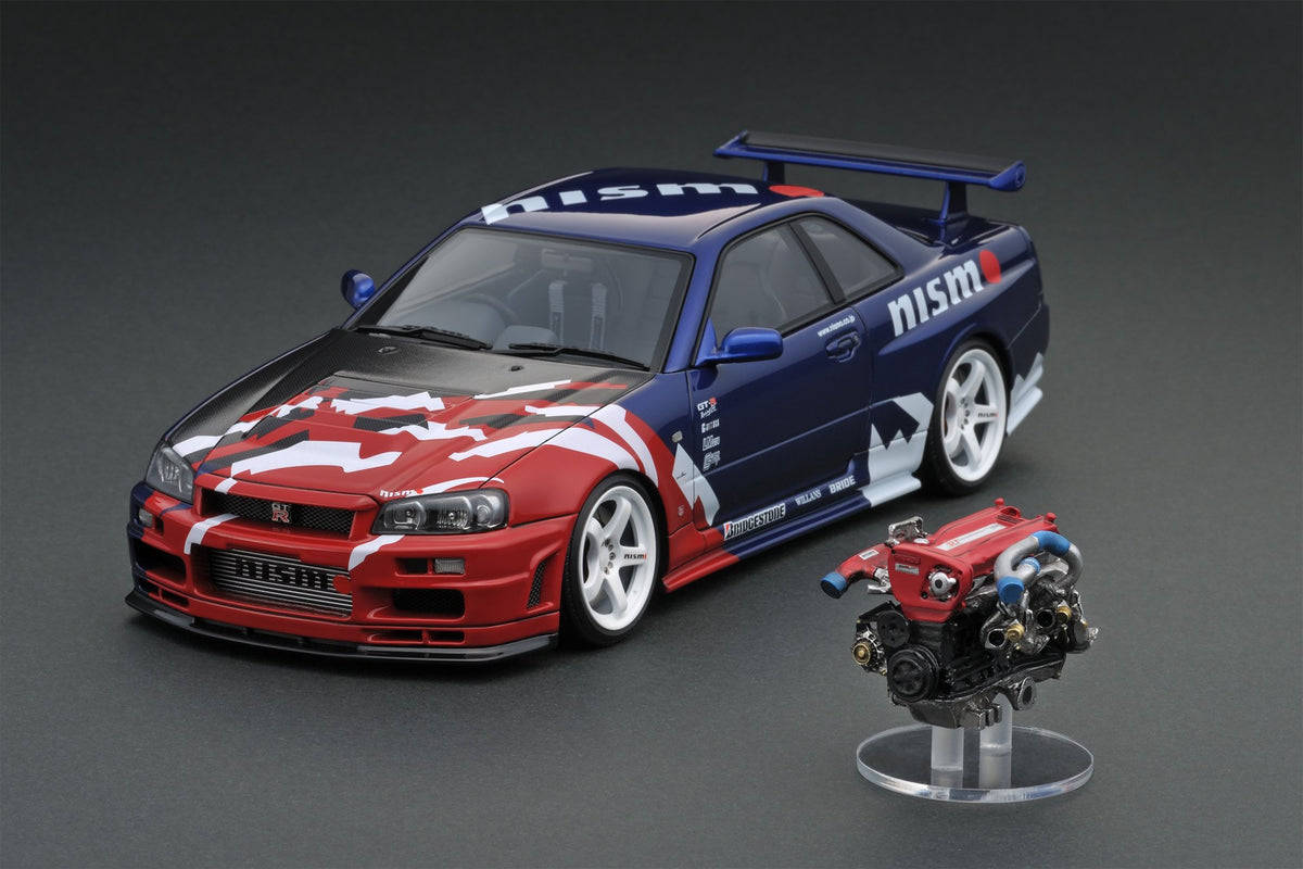 Ignition Model IG1831 1/18 Nismo R34 GT-R R-tune Red JDM | eBay
