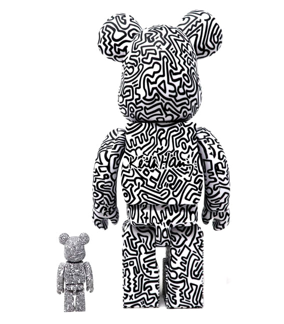 Medicom Beabrick x Keith Haring #4 BE@RBRICK 100% & 400% Set – J