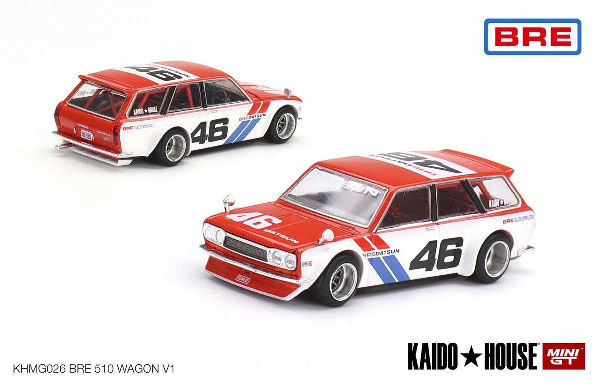 Kaido House x MINI GT #026 Datsun KAIDO 510 Wagon BRE V1 – J Toys