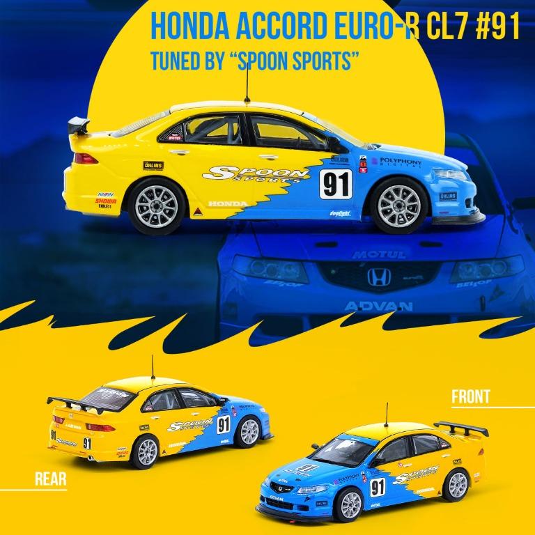 INNO64 HONDA ACCORD EURO R CL7 #91 SPOON SPORTS – J Toys Hobby