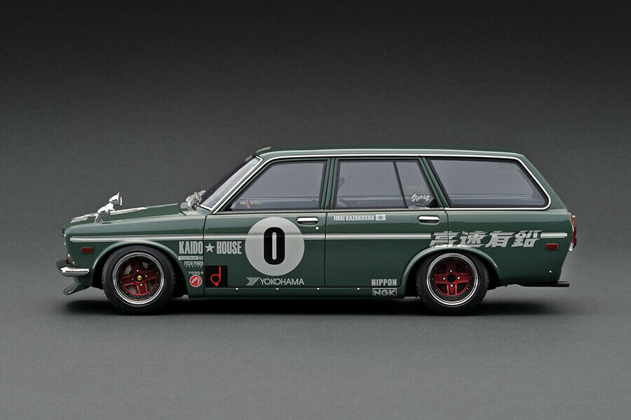 Ignition Model 1/18 IG Datsun Bluebird (510) Wagon Green Jun