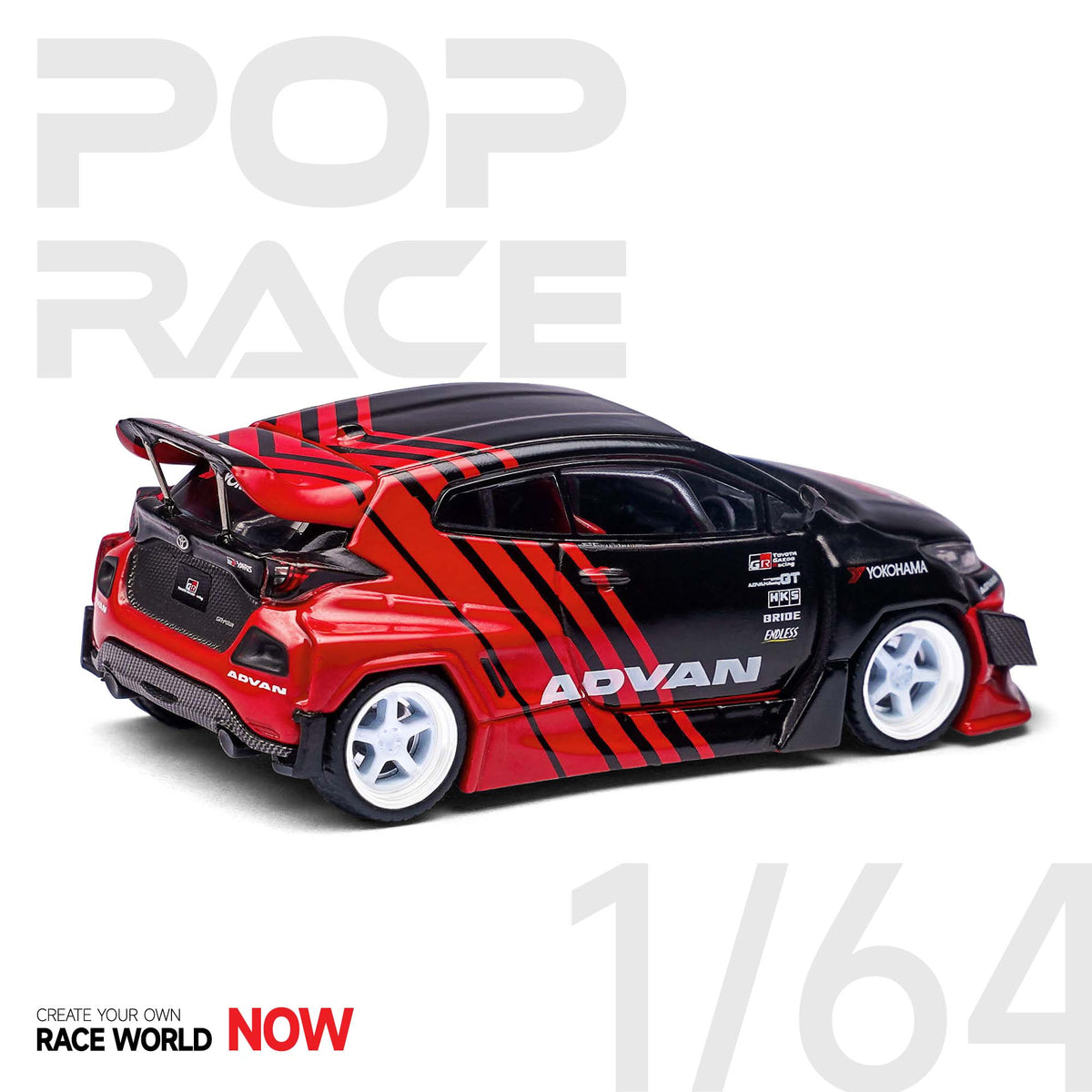 POP RACE 1:64 GR Yaris ADVAN – J Toys Hobby